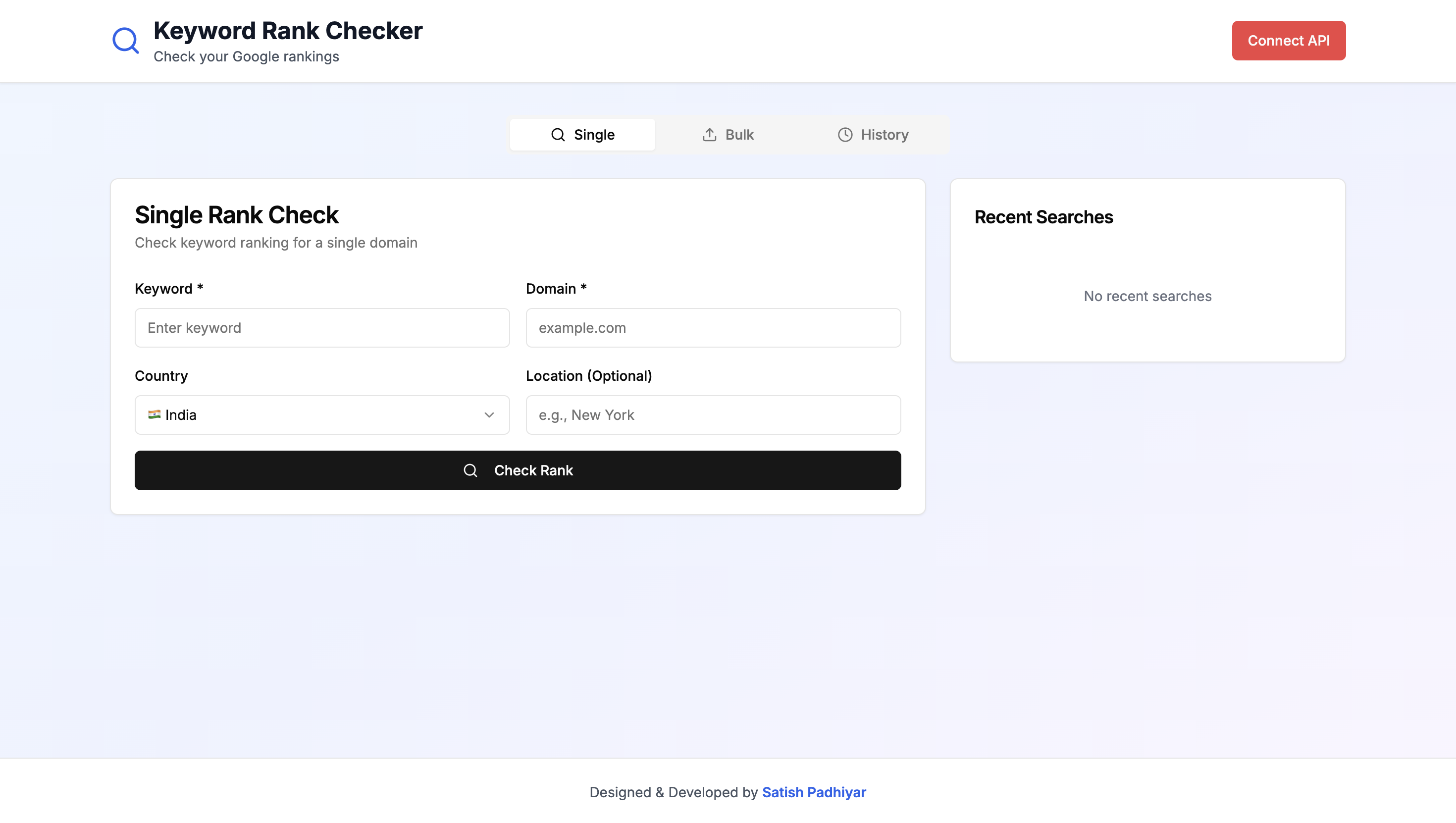 Keyword Rank Checker preview